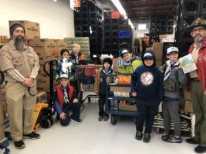 Read more about the article PAC 252 Cub Scouts collected 644 pounds for the Cherry Hill Food Pantry.